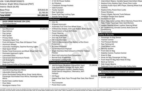 JEEP GRAND CHEROKEE 2015 1C4RJFBG8FC838575 image